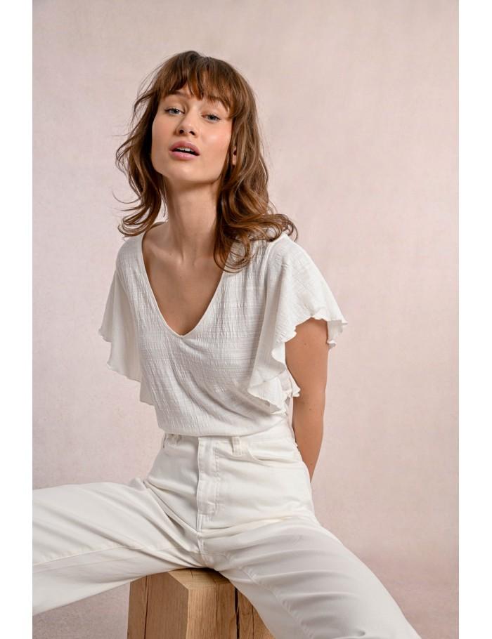 lili sidonio x molly bracken T shirt à volants BLACK lili sidonio x molly bracken T shirt à volants BLACK