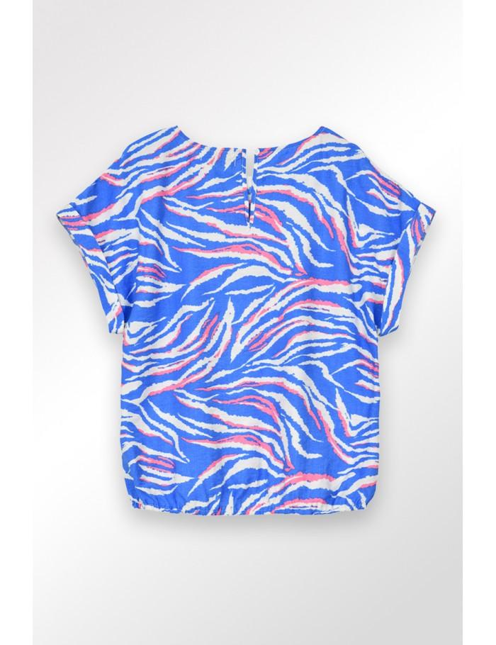 Lili Sidonio X Molly Bracken T Shirt Crop BLUE LUNA