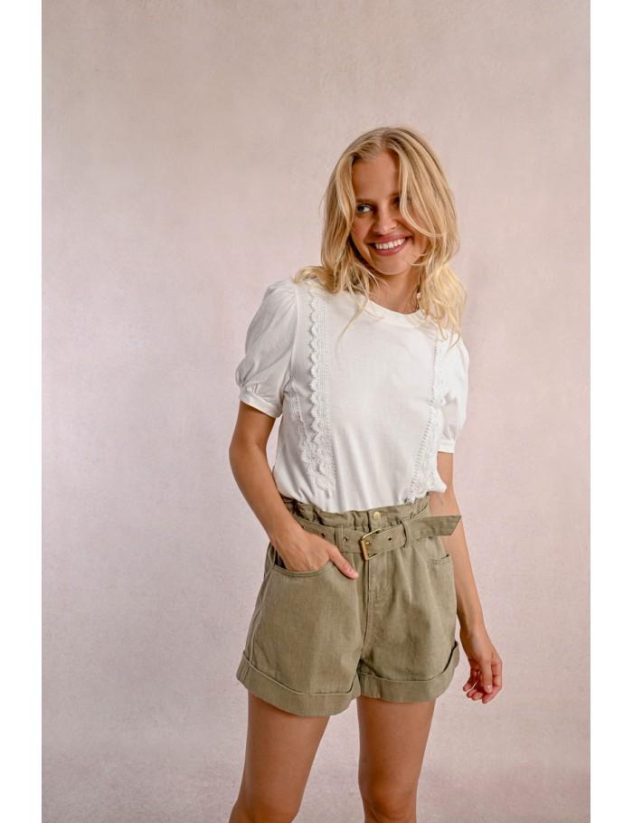 Lili Sidonio X Molly Bracken T Shirt Dentelle BLACK