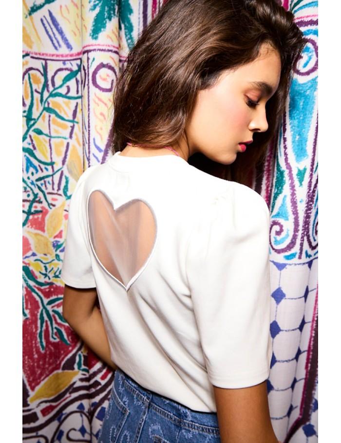 Lili Sidonio X Molly Bracken T Shirt Dos Nu Cœur BLACK