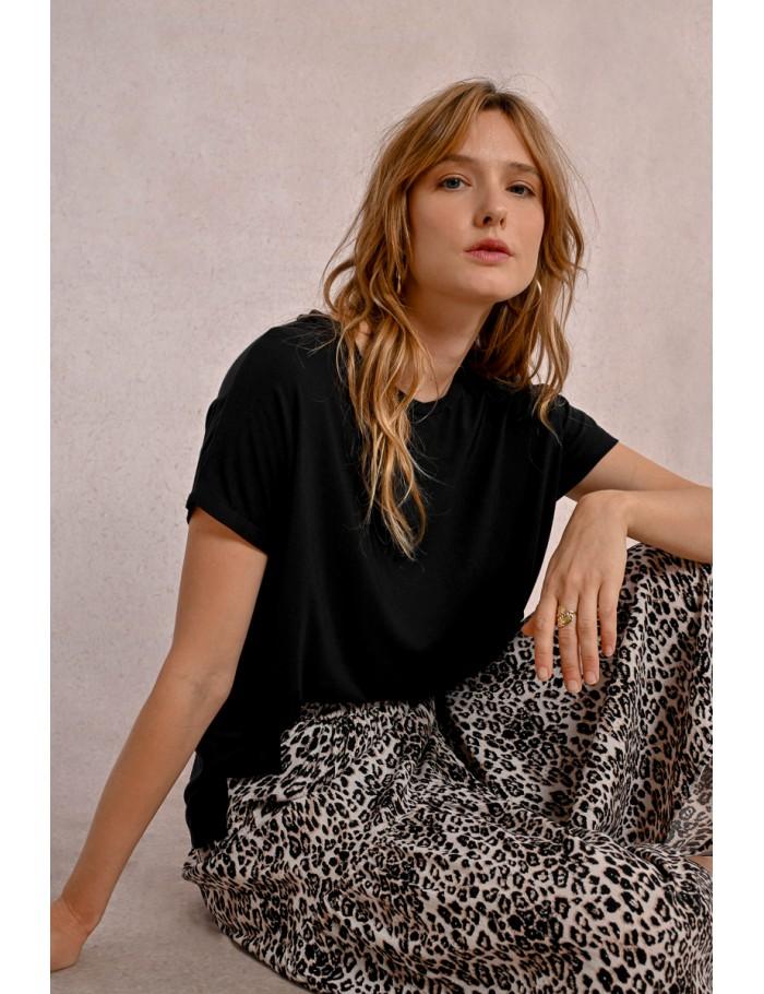 Lili Sidonio X Molly Bracken T Shirt Droit à Manches Courtes CRÈME