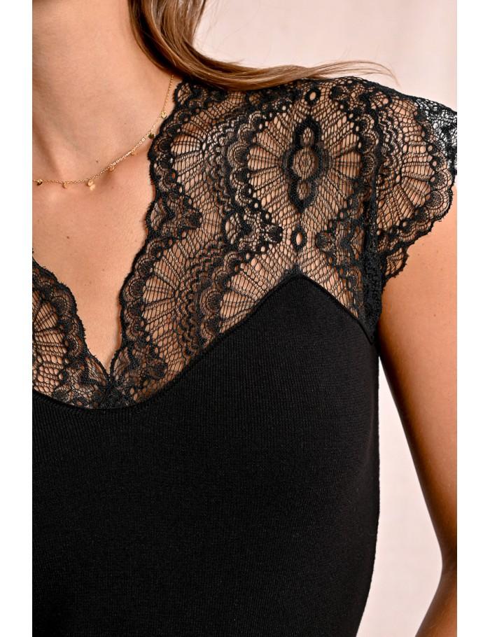 Lili Sidonio X Molly Bracken T Shirt En Transparence BLACK