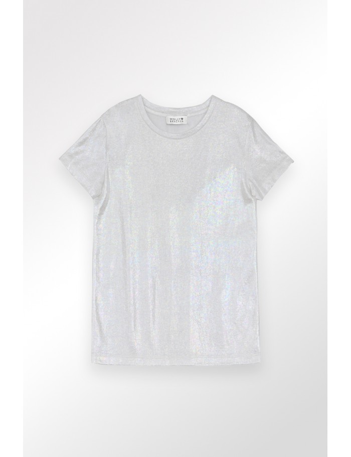 Lili Sidonio X Molly Bracken T Shirt Irisé AQUA BLUE
