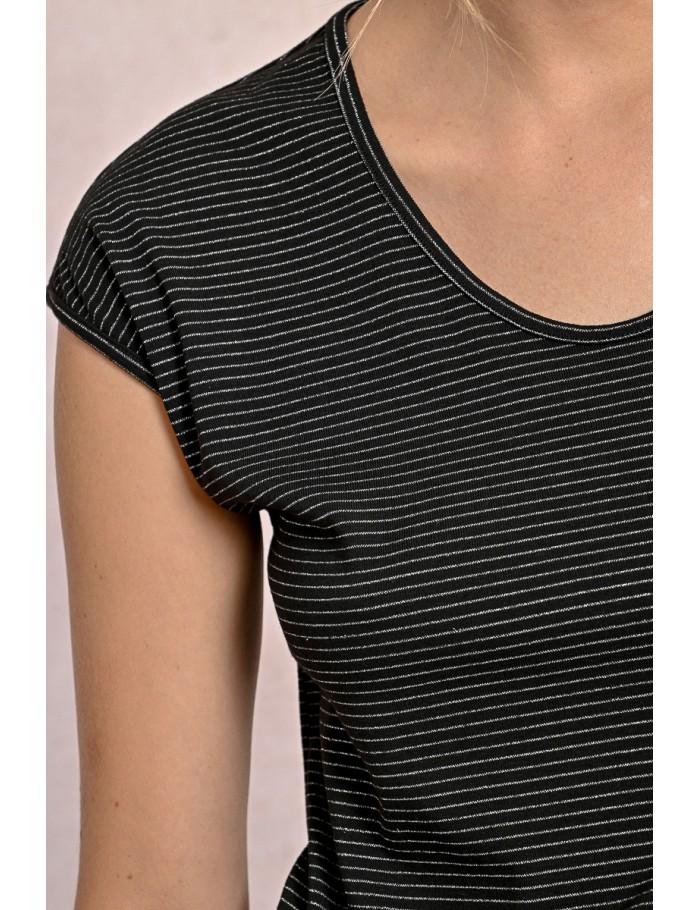 Lili Sidonio X Molly Bracken T Shirt Irisé Sans Manches BLACK