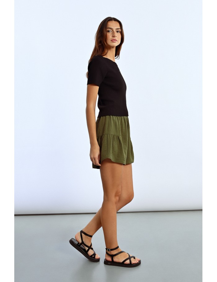 Lili Sidonio X Molly Bracken T Shirt Ouverture En Cœur BLACK