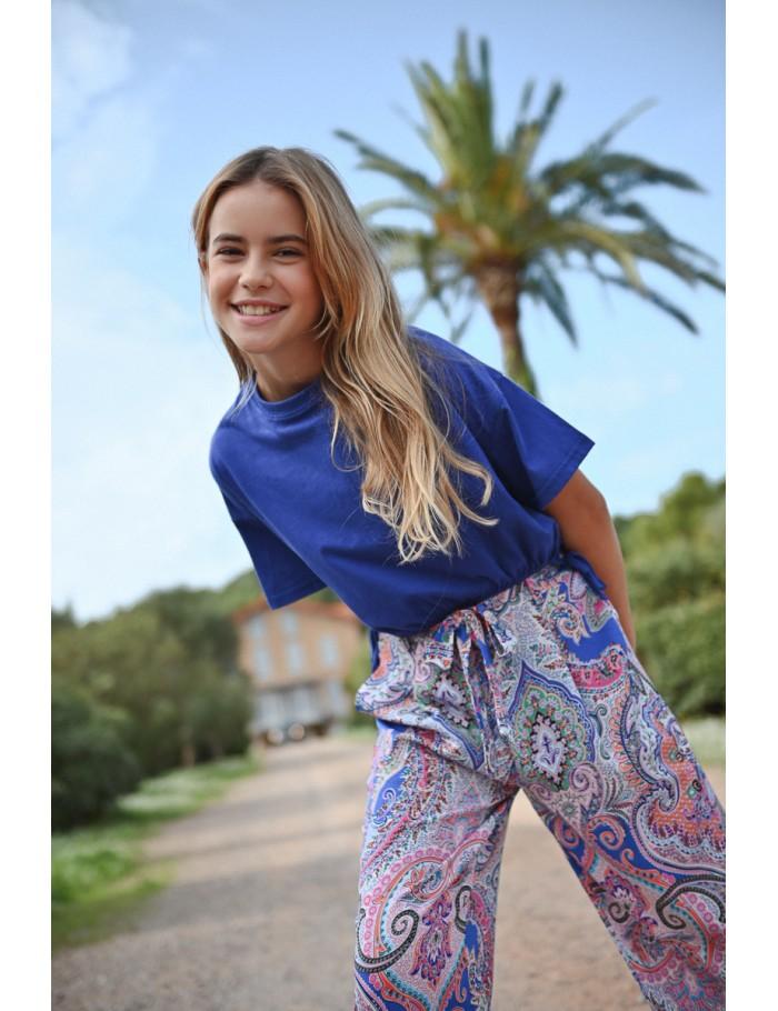 Lili Sidonio X Molly Bracken T Shirt Oversize Nouable BLUE