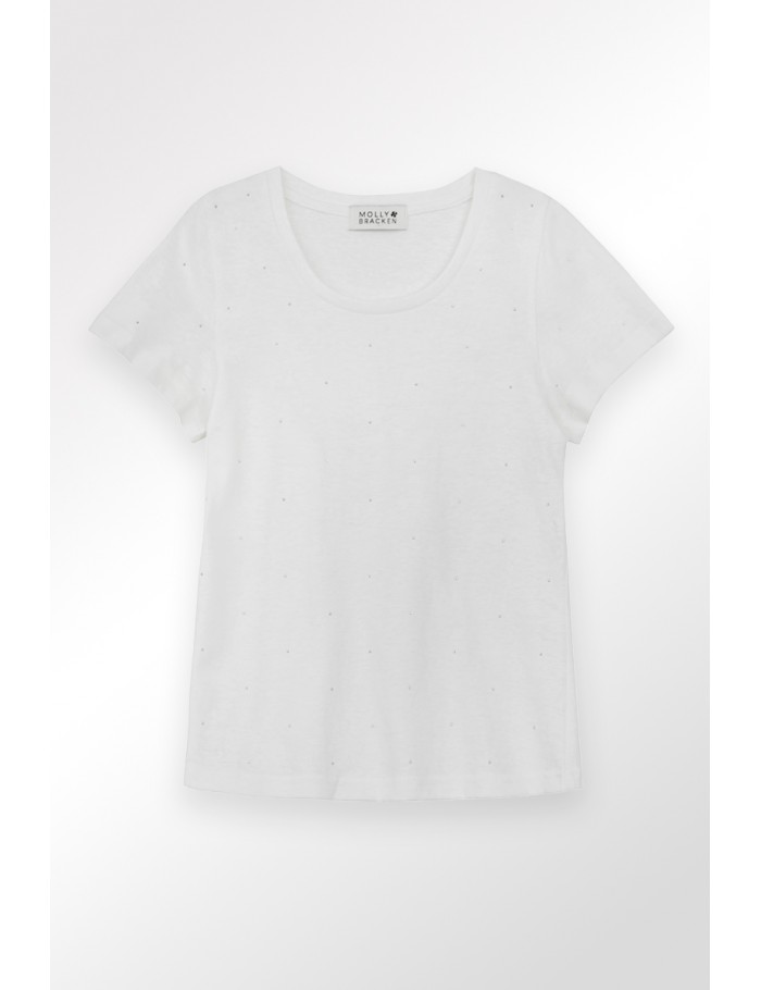 Lili Sidonio X Molly Bracken T Shirt Parsemé De Strass BLACK