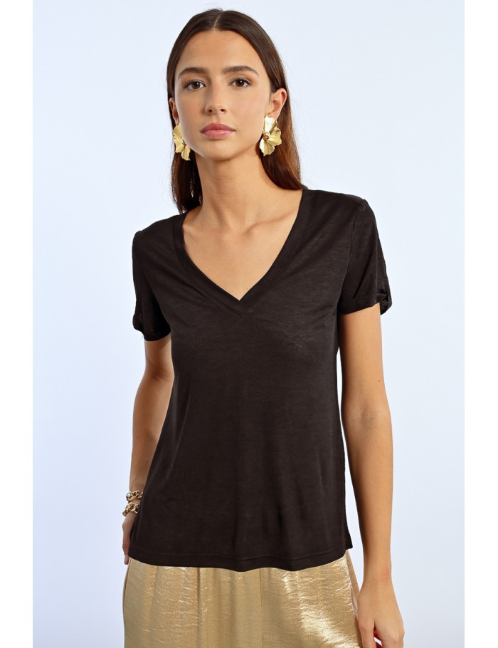 Lili Sidonio X Molly Bracken T Shirt Semi Transparent BLACK