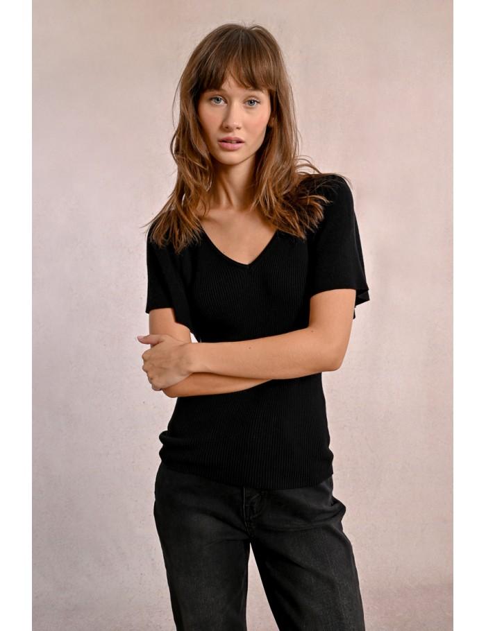 lili sidonio x molly bracken Top à volants en maille CRÈME lili sidonio x molly bracken Top à volants en maille CRÈME