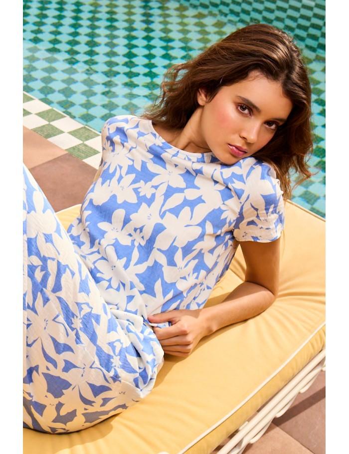 lili sidonio x molly bracken Top dos nu BLUE HOLBOX