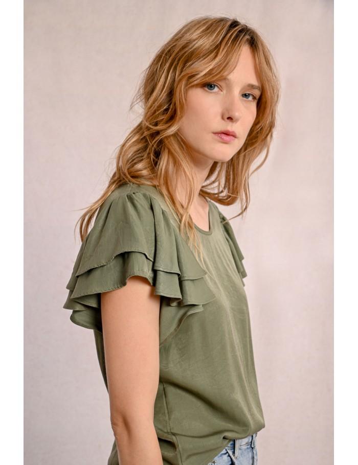 Lili Sidonio X Molly Bracken Top Manches Courtes PINK