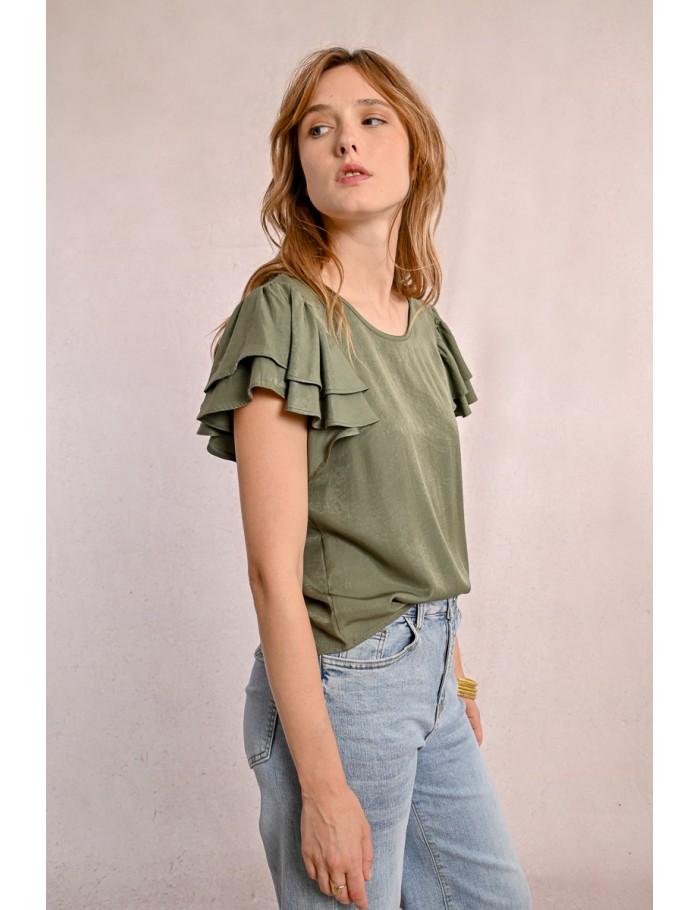 Lili Sidonio X Molly Bracken Top Manches Courtes PINK