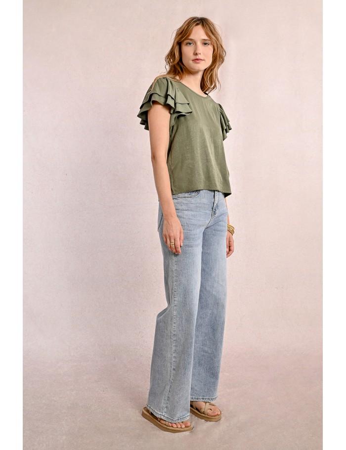 lili sidonio x molly bracken Top manches courtes PINK