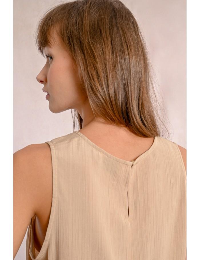 Lili Sidonio X Molly Bracken Top Sans Manches BEIGE