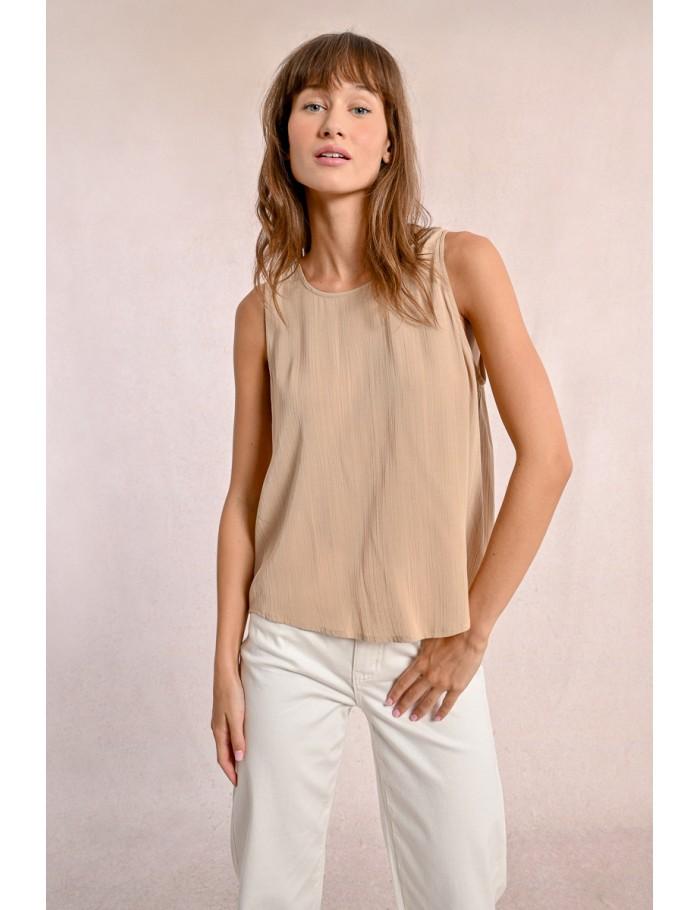 lili sidonio x molly bracken Top sans manches BEIGE