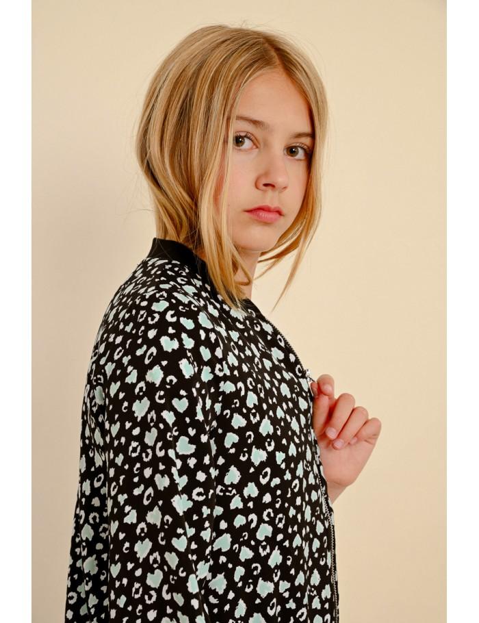 Lili Sidonio X Molly Bracken Veste Bomber à Imprimé BLACK LISE