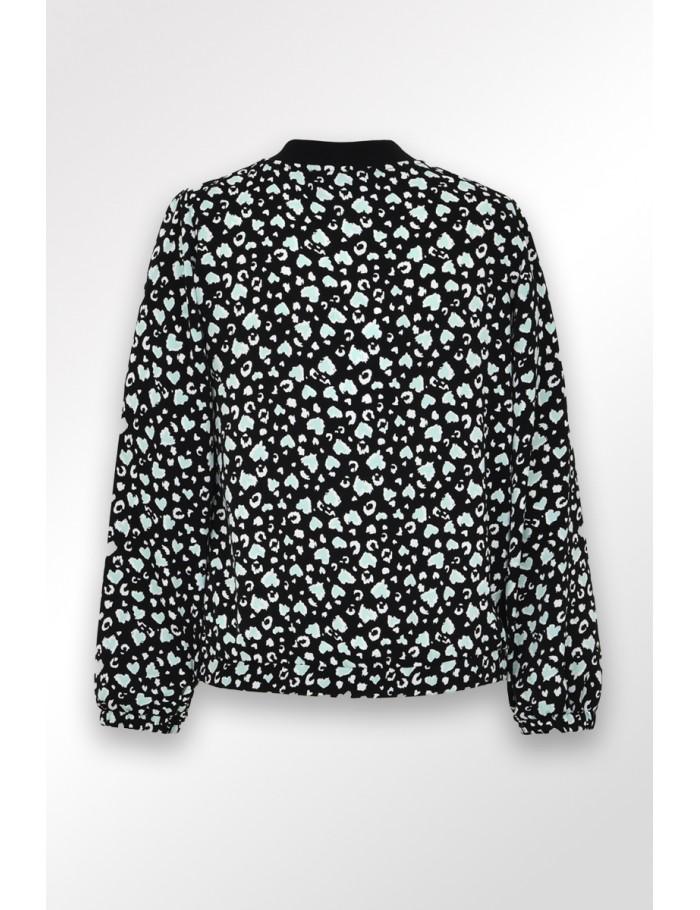 Lili Sidonio X Molly Bracken Veste Bomber à Imprimé BLACK LISE