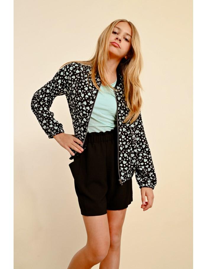lili sidonio x molly bracken Veste bomber à imprimé BLACK LISE
