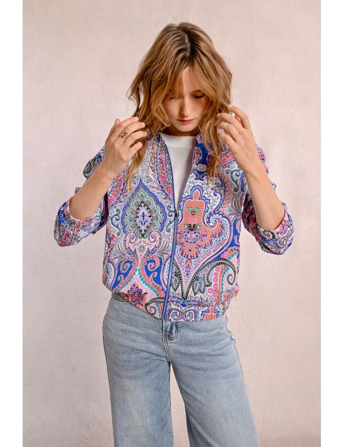 Lili Sidonio X Molly Bracken Veste Bomber MULTICO AELIS