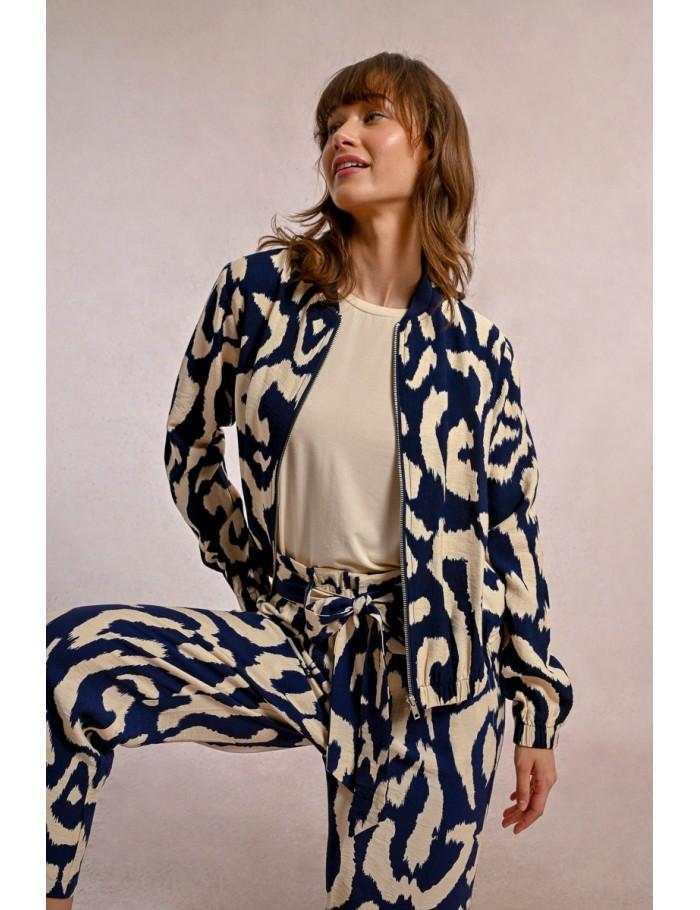 lili sidonio x molly bracken Veste bomber NAVY THAIS