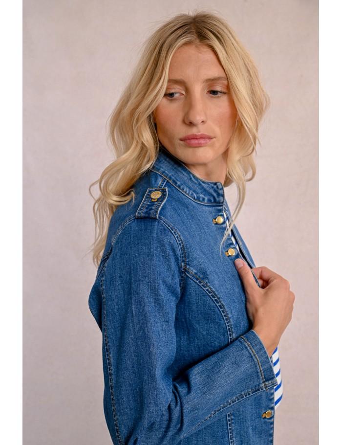Lili Sidonio X Molly Bracken Veste En Jean DENIM BLUE
