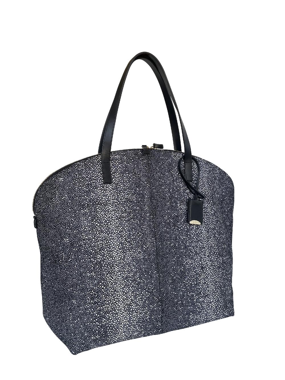 linde gallery FLAMANDS M - GALUCHAT PRINTED SUEDE - BLACK