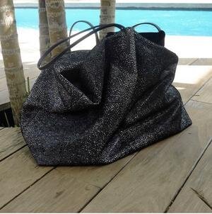 Linde Gallery GOUVERNEUR L - GALUCHAT PRINTED SUEDE - BLACK