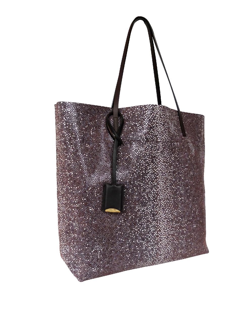 linde gallery GOUVERNEUR M - GALUCHAT - PRINTED SUEDE - BORDEAUX