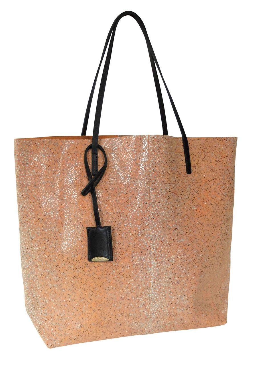 linde gallery GOUVERNEUR M - GALUCHAT - PRINTED SUEDE - TANGERINE