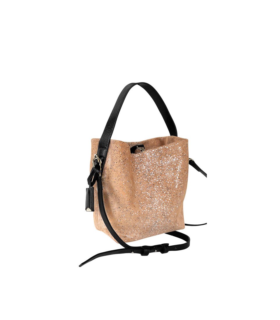 linde gallery LEZARD S - GALUCHAT PRINTED SUEDE - TANGERINE