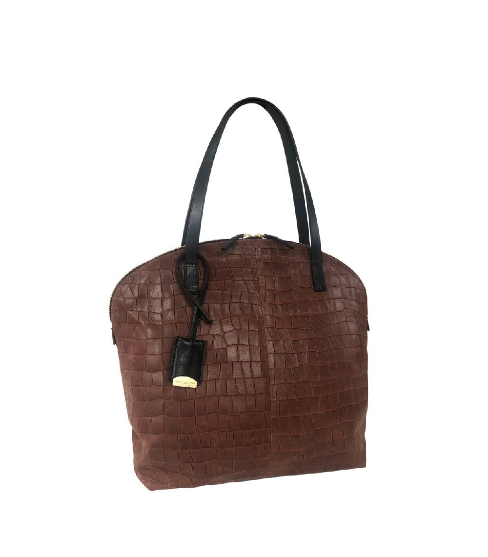 linde gallery FLAMANDS S - ALLIGATOR EMBOSSED - MOCHA