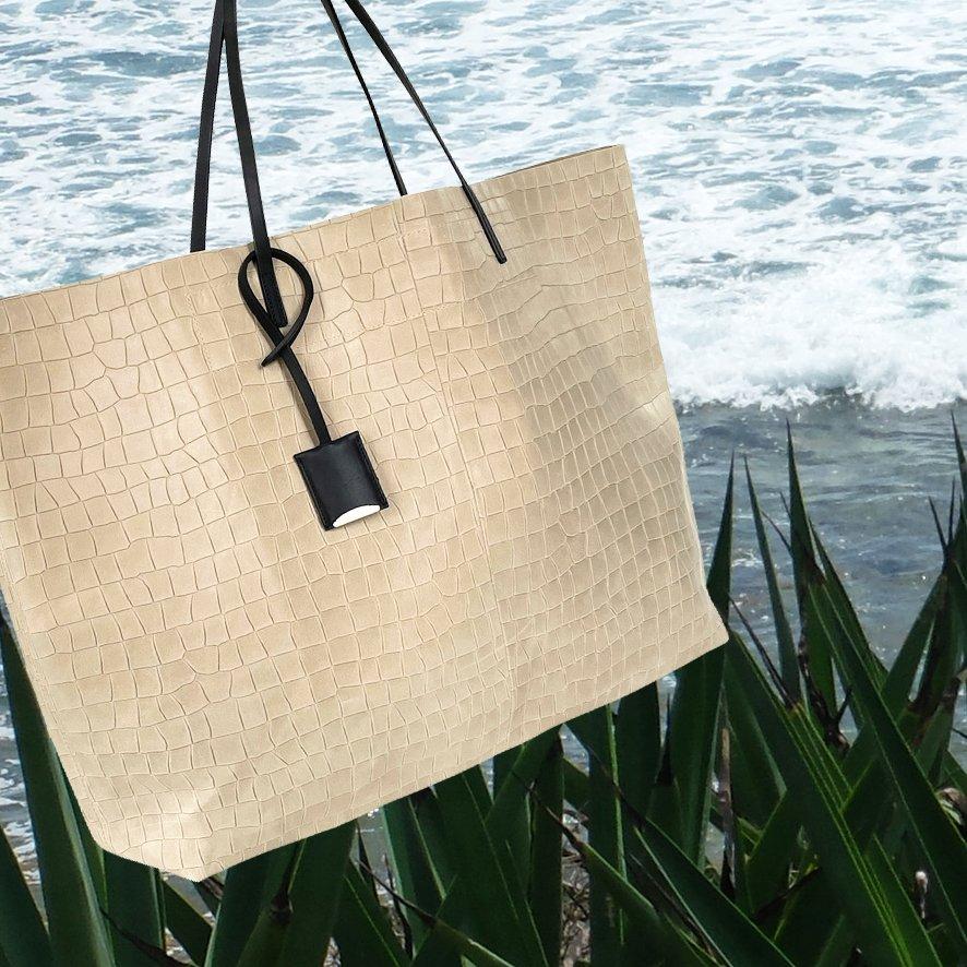 Linde Gallery GOUVERNEUR L - ALLIGATOR Embossed - SAND