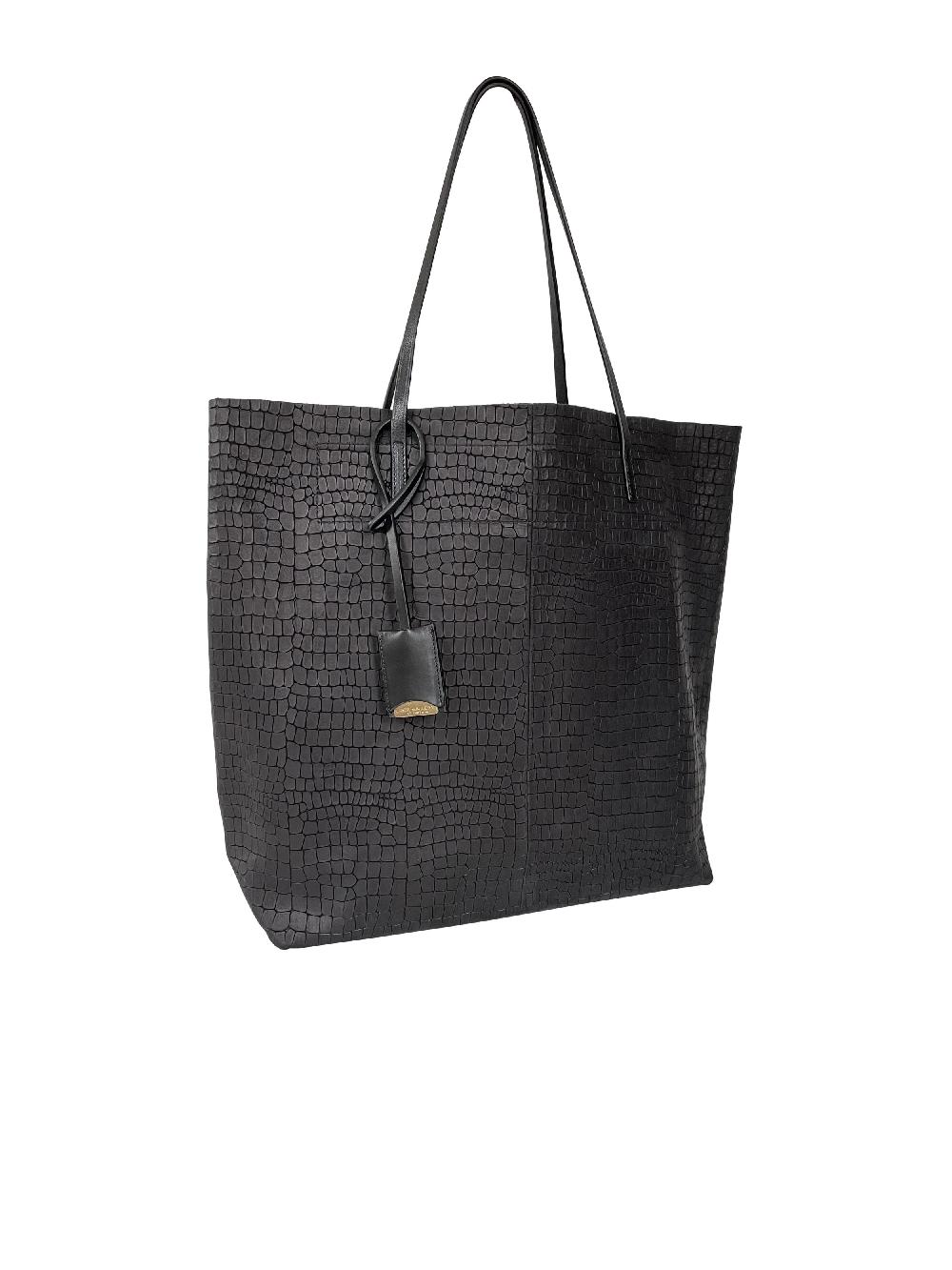 linde gallery GOUVERNEUR M - CROCO EMBOSSED - BLACK