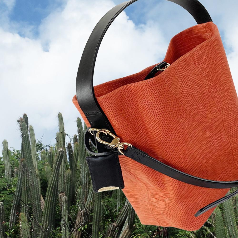 Linde Gallery LEZARD S - LEZARD - EMBOSSED CALF - CORAL