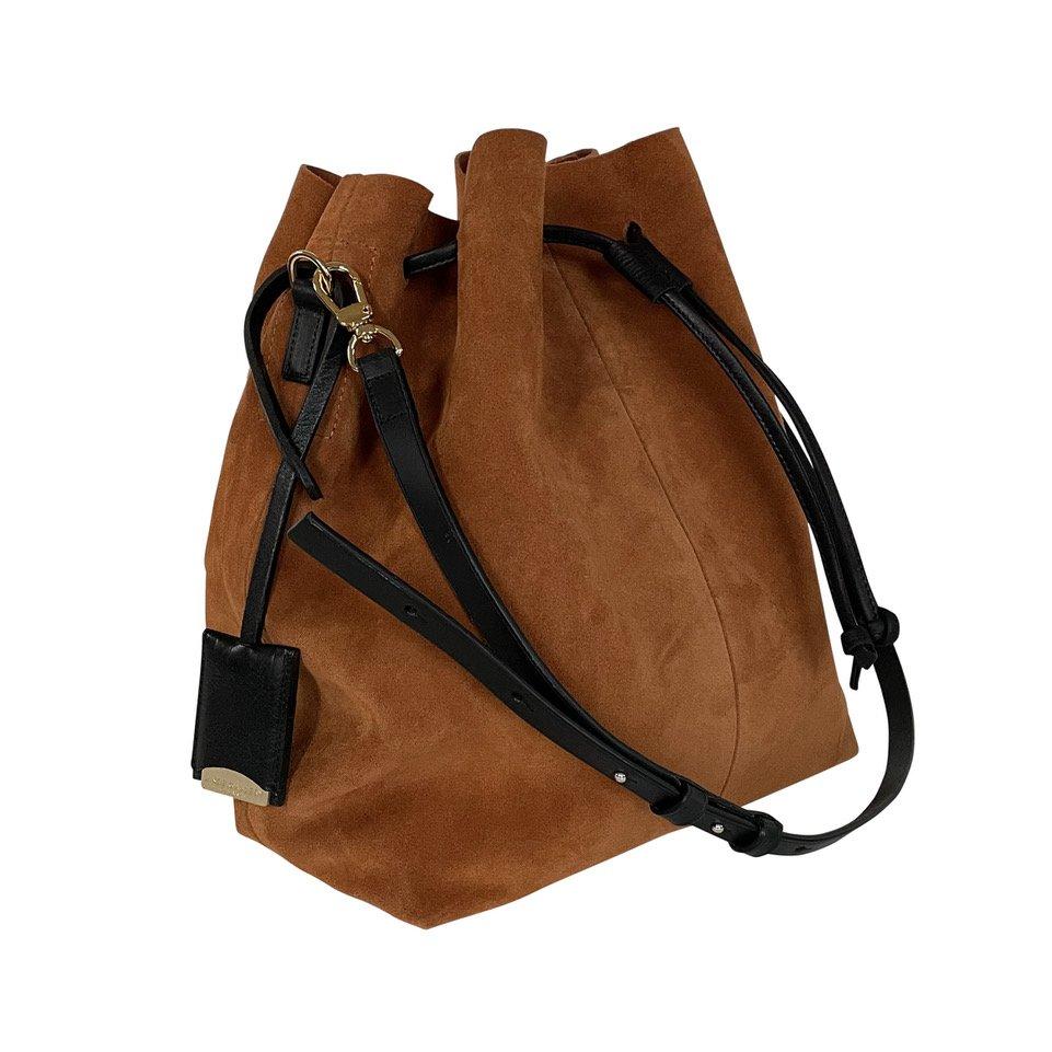 linde gallery SHELL M - SUEDE VELOURS - COGNAC