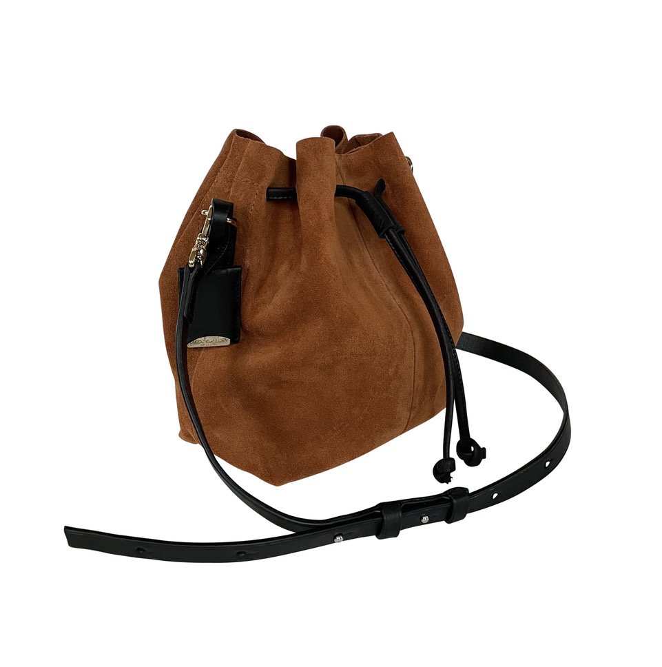 linde gallery SHELL S - SUEDE VELOURS - COGNAC