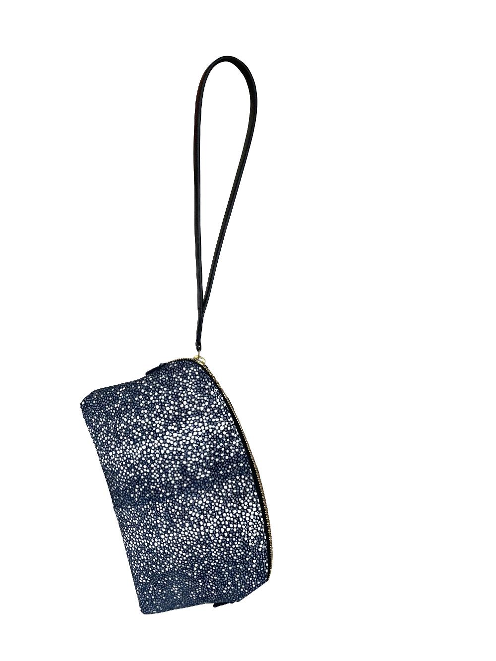 linde gallery TOINY S - Galuchat - printed Suede - Black