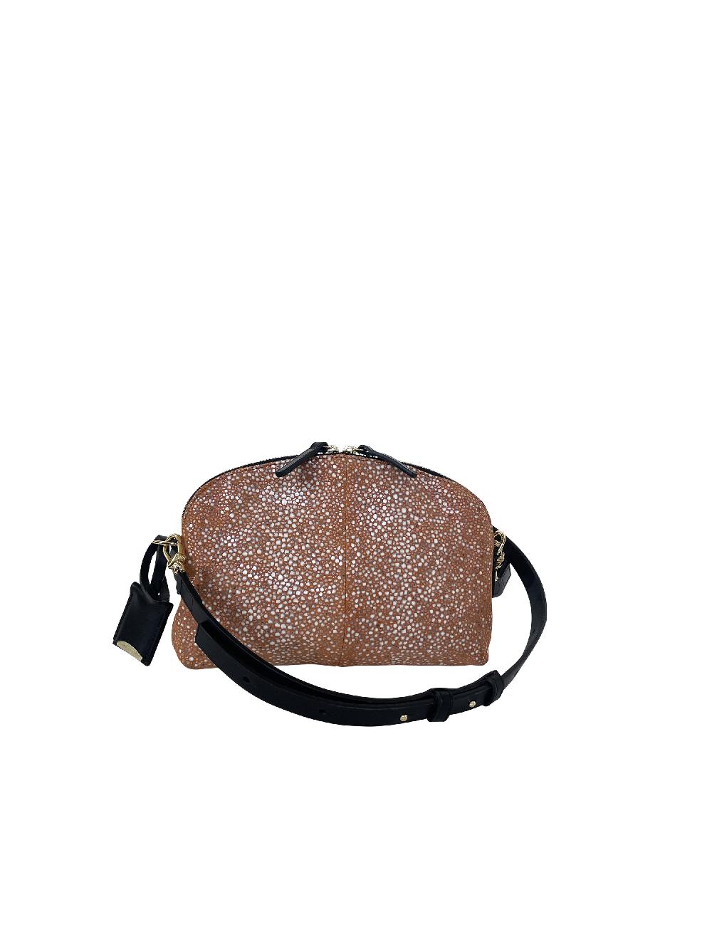 linde gallery LURIN S - GALUCHAT PRINTED SUEDE - TANGERINE