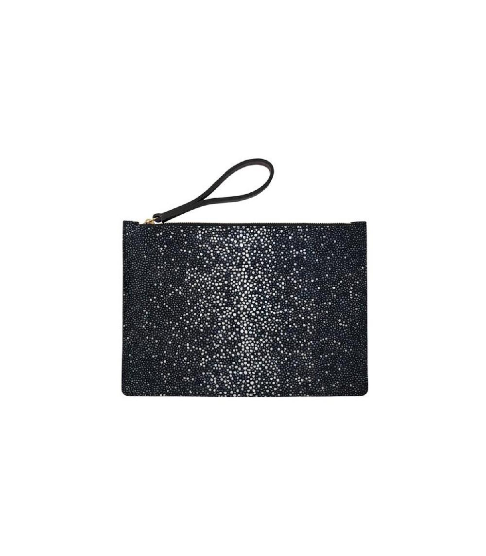 linde gallery OSCAR II M - GALUCHAT PRINTED SUEDE - BLACK