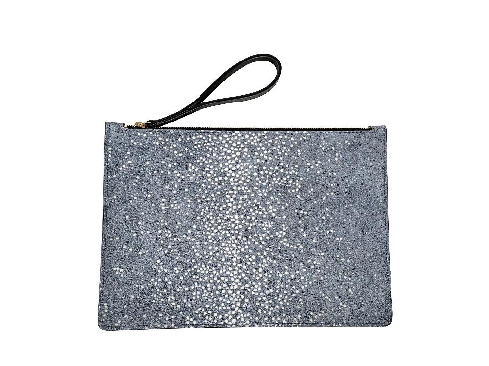 linde gallery OSCAR II M - GALUCHAT PRINTED SUEDE - DENIM