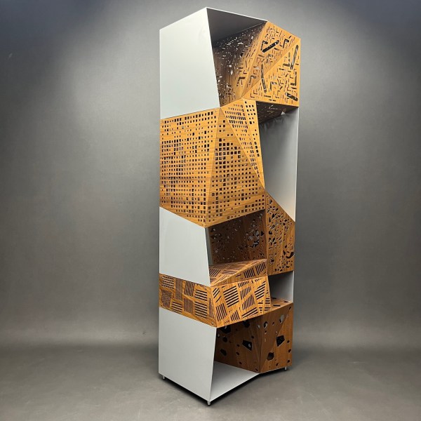 Linea Due Bibliothèque/sculture Riddled Totem Steven Holl Horm