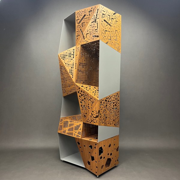 Linea Due Bibliothèque/sculture Riddled Totem Steven Holl Horm