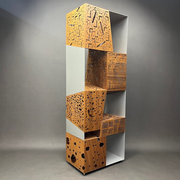 Linea Due Bibliothèque/sculture Riddled Totem Steven Holl Horm