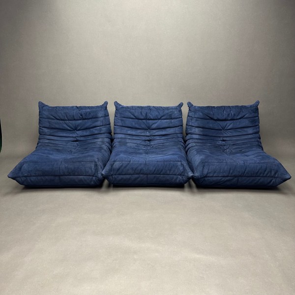 linea due Ensemble de 3 chauffeuses Togo Michel Ducaroy Ligne Roset