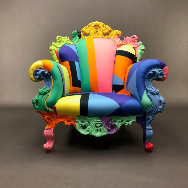 linea due Fauteuil Proust Géometrica Alessandro Mendini Cappellini