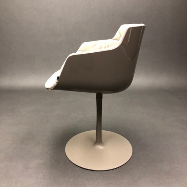 Linea Due Flow Slim Chair Pivotant Pied Tulipe Jean-Marie Massaud MDF Italia