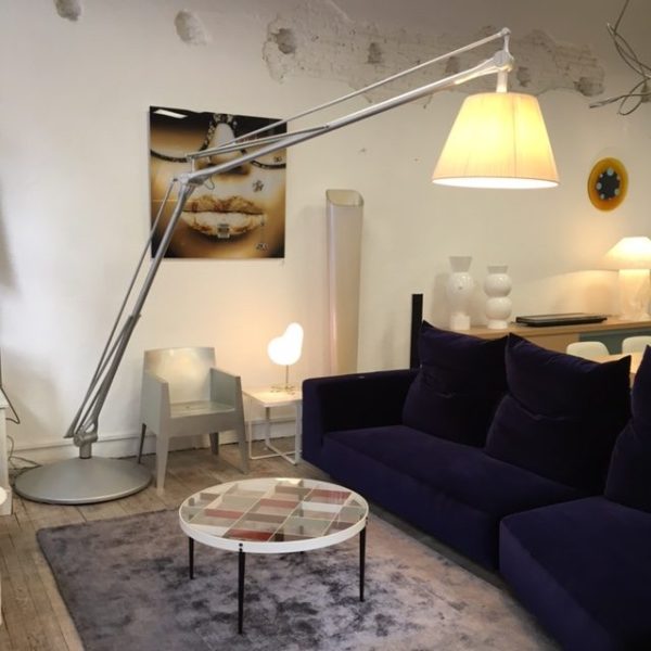 Linea Due Lampadaire Superarchimoon Philippe Starck Pour Flos