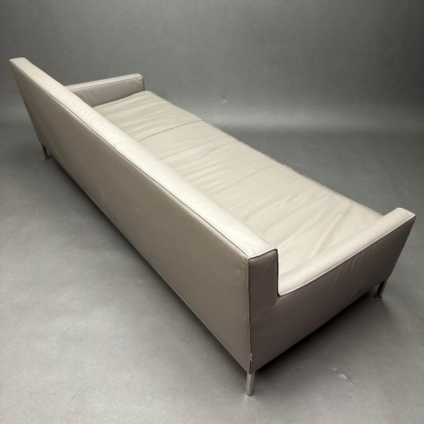 Linea Due Canapé Cuir Taupe Zanotta