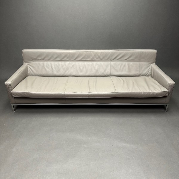 linea due Canapé cuir taupe Zanotta