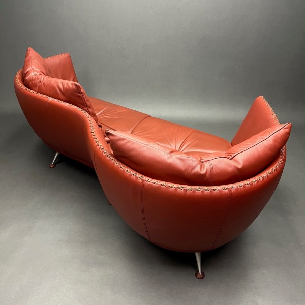 Linea Due Canapé De Sede Cuir Living Cherry DS-102